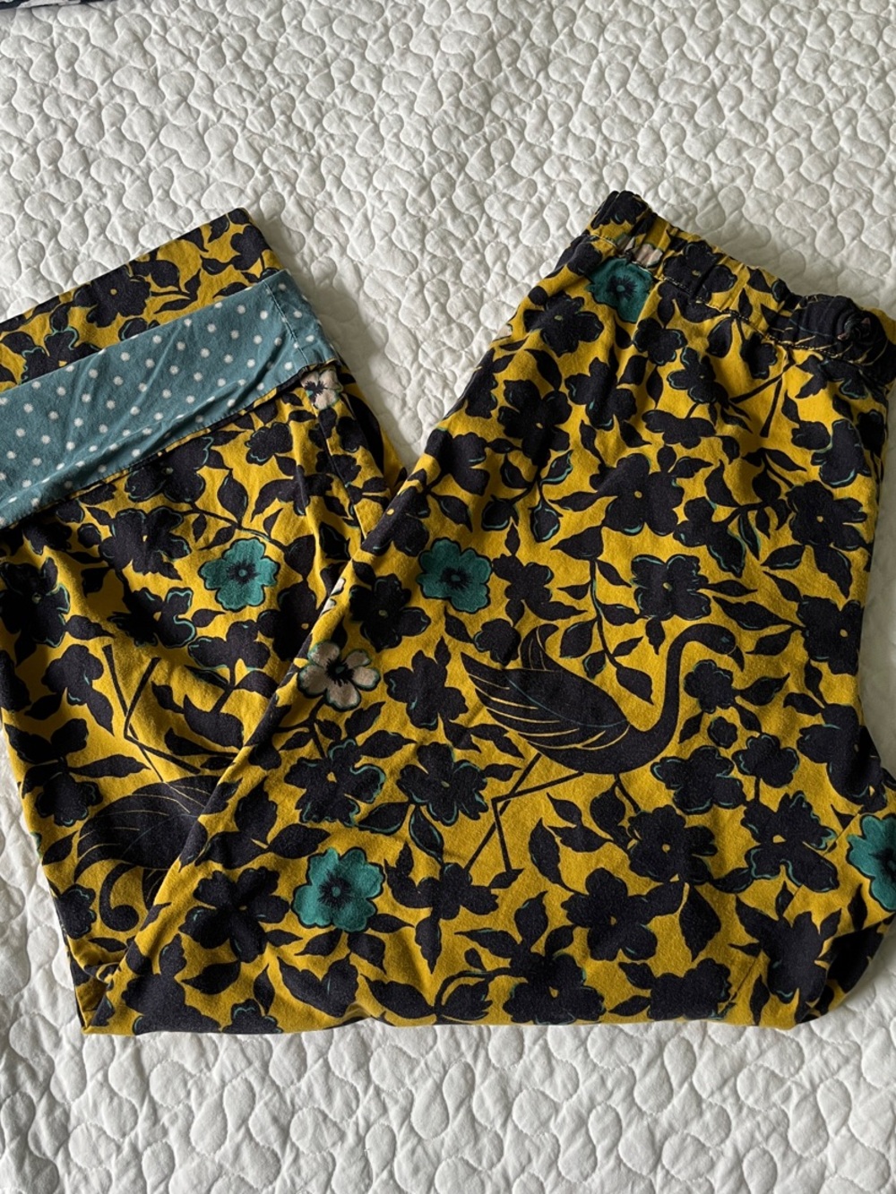 Anthropologie Lilka Birdsong Pajama Bottoms Size M EUC - Picture 6 of 7